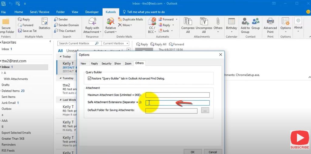 Email in Outlook