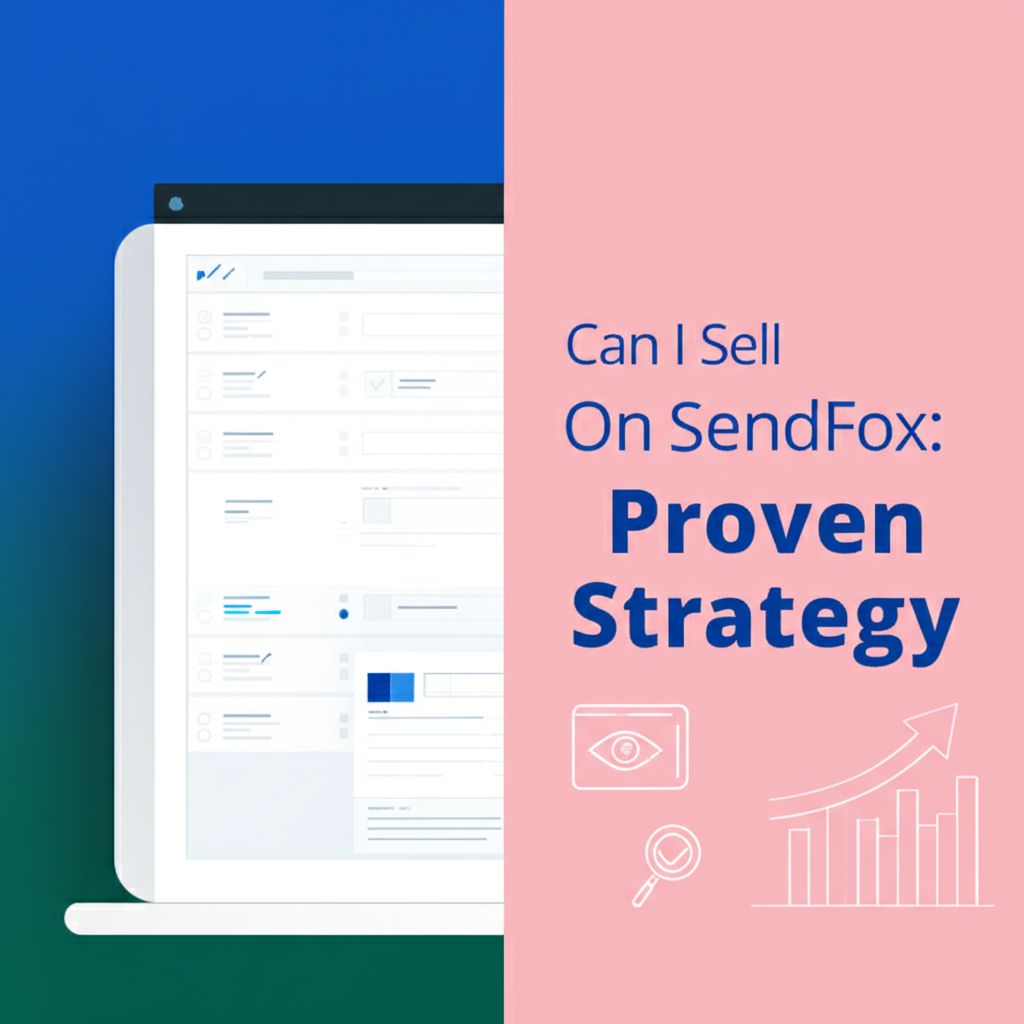 Generate a high-quality, relevant image prompt for an article about: Can I Sell Things On SendFox: P