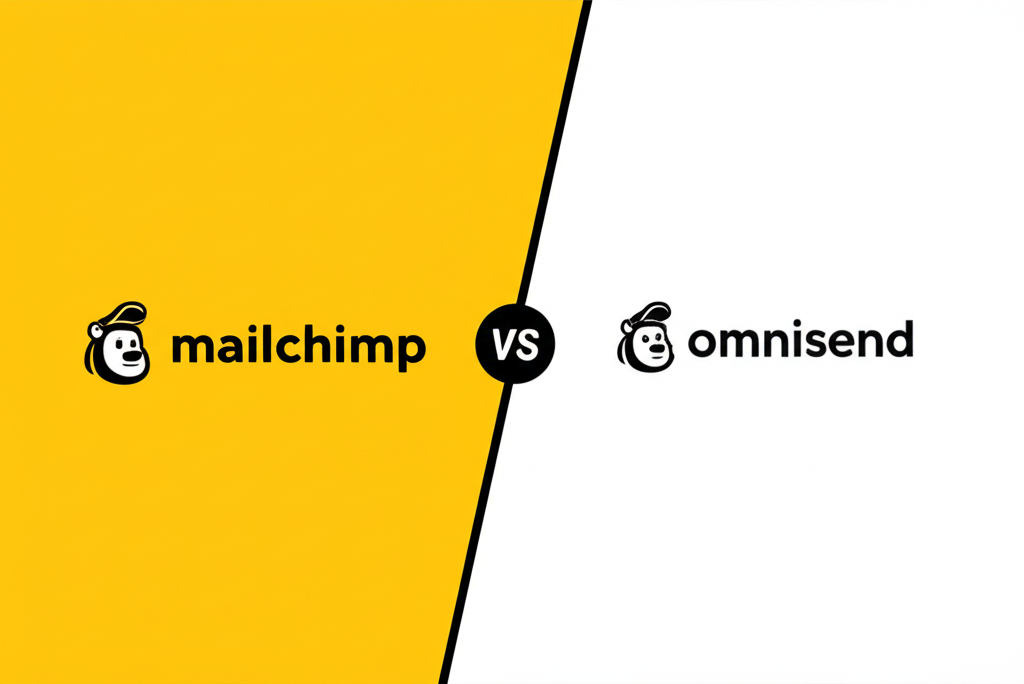 Generate a high-quality, relevant image prompt for an article about: Mailchimp vs Omnisend: Ultimate