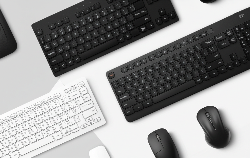 Generate a high-quality, relevant image prompt for an article about: 10 Wireless Keyboard Mouse Best